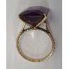 Image 4 : WOMEN'S 10K GOLD AMETHYST (?) COCKTAIL RING