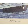Image 4 : LOT OF 2 - FRAMED STEAMSHIP PRINTS - INCL QUEEN ELIZABETH 1 & SS ROTTERDAM