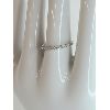 Image 1 : MOISSANITE SS WEDDING BAND - SZ 8 - GRA CERTIFIED 
