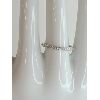 Image 4 : MOISSANITE SS WEDDING BAND - SZ 8 - GRA CERTIFIED 