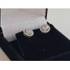 Image 1 : MOISSANITE SS 2.00CT HALO EARRINGS SET - GRA CERTIFIED 