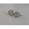 Image 4 : MOISSANITE SS 2.00CT HALO EARRINGS SET - GRA CERTIFIED 