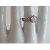 Image 1 :  MOISSANITE SS 1.00CT HALO ENGAGEMENT RING - GRA CERTIFIED 