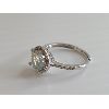 Image 2 :  MOISSANITE  SS 2.00CT ENGAGEMENT RING - GRA CERTIFIED 