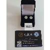 Image 2 :  MOISSANITE SS 2.00CT HALO EARRINGS SET - GRA CERTIFIED 
