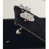 Image 3 :  MOISSANITE SS 2.00CT HALO EARRINGS SET - GRA CERTIFIED 
