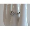 Image 4 :  MOISSANITE SS 2.00CT FLOWER ENGAGEMENT RING - GRA CERTIFIED 