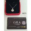 Image 2 :  MOISSANITE SS 2.00CT HALO NECKALACE - GRA CERTIFIED 