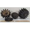 LOT OF 4 - WOOD COG WHEEL GEARS