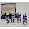 Image 1 : COBALT SILVER PLATED SHAKER SET