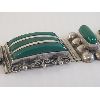 Image 2 : TAXCO VINTAGE BRACELET W/ OPEN STONE