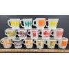 Image 4 : LOT OF 15 - FIRE KING MUGS