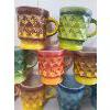 Image 2 : LOT OF 14 - FIRE KING MUGS - INCL GREEN KIMBERLY
