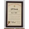 Image 1 : BROTHERHOOD OF THE RAILROAD TRAINMEN FRAMED RETIREMENT POSTER