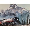 Image 2 : CANADIAN PACIFIC LOCOMOTIVE MOUNTAIN SCENE BY MAX JACQUIARD - FRAMED SIGNED PRINT