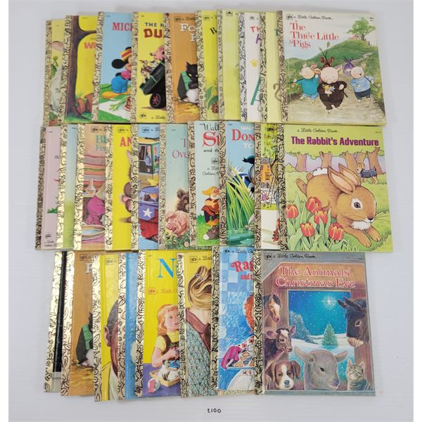 LOT OF 28 - LITTLE GOLDEN BOOKS - INCL "THE RABBITS ADVENTURE" & "RAGGEDY ANN" 