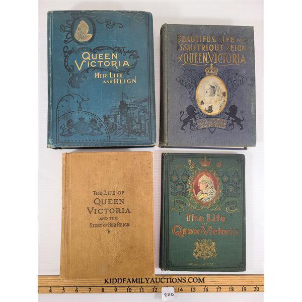 LOT OF 4 - QUEEN VICTORIA PUBLICATIONS - INCL  THE LIFE OF: MEMORIAL EDITION 