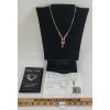 Image 2 : WOMEN'S 10K GOLD RUBY / DIAMOND NECKLACE