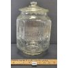 Image 1 : PLANTER'S PEANUTS EMBOSSED JAR W/ LID