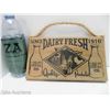 Image 1 : WOOD PLAQUE DAIRY FRESH