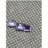 Image 2 : LOT OF 3 0.9CT 4MM IOLITE COLOURED GEMSTONES