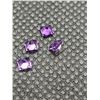 Image 1 : LOT OF 4 0.56CT SQUARE AMETHYST 3MM LOOSE GEMSTONES