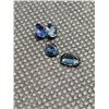 Image 1 : LOT OF 4 LOOSE  (TESTED) OVAL CUT BLUE SAPPHIRE GEMSTONES