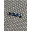 Image 2 : LOT OF 4 LOOSE  (TESTED) OVAL CUT BLUE SAPPHIRE GEMSTONES