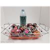 Image 2 : BASKET OF 20 UKRAINIAN PYSANKA EASTER EGGS