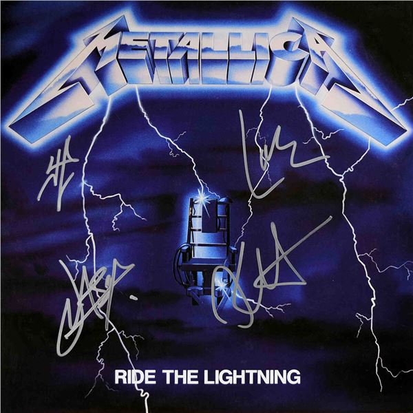 Metallica signed Ride The Lightning album