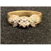 Image 2 : 14KT YELLOW AND WHITE GOLD DIAMOND SET ENGAGEMENT OR DRESS RING, CLASSIC VARIATION OF A SOLITAIRE