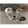 Image 2 : PAIR OF VILLEROY & BOCH CRYSTAL CANDLE HOLDERS