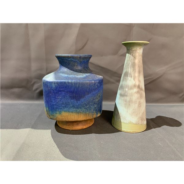 CHRISTIANE PERROCHON VASE 8  & ARTIST SIGNED VASE 7 