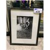 Image 1 : FRAMED B&W PHOTOGRAPH OF MAN 15" X 19"