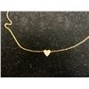 Image 2 : 18K YELLOW GOLD WITH DIAMOND SET HEART NECKLACE REPLACEMENT VALUE  $1,200