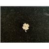 Image 1 : 18K WHITE GOLD COLOURLESS CUBIC ZIRCONIA SET FOUR LEAF CLOVER PENDANT REPLACEMENT VALUE  $775