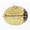 Image 3 : Antique Victorian 18k Gold Pearl & Black Enamel Oval Mourning Brooch Pin Pendant