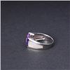 Image 2 : 18K White Gold & Amethyst Ring