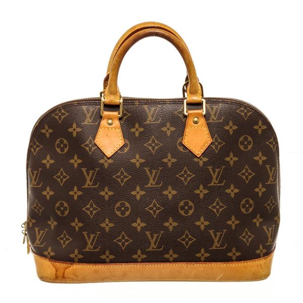 Louis Vuitton Brown Monogram Canvas Alma PM Satchel Bag