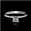 Image 1 : 0.51 ctw SI1 CLARITY CENTER Diamond 14KT White Gold Ring