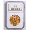 Image 1 : 1924 $20 Double Eagle Gold Coin NGC MS63