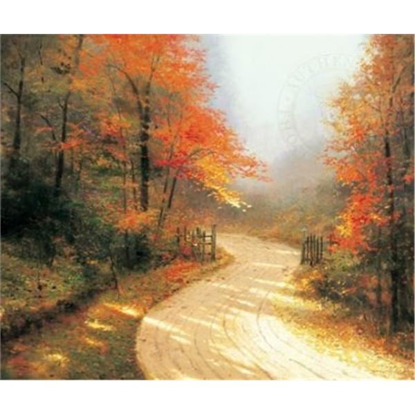 Autumn Lane by Thomas Kinkade