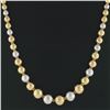 Image 8 : Vintage 18k Rose White Yellow Gold Graduated Round Ball Bead 6.0-14.3mm Necklace