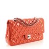Image 1 : Chanel Classic Double Flap Bag Quilted Patent Medium