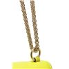 Image 6 : Valentino Yellow Green Leather Glam Lock Shoulder Bag