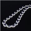 Image 2 : 40.89 ctw Blue Sapphire and 6.02 ctw Diamond 14K White Gold Necklace