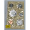 Image 1 : 1963 Uncirculated Canadian Coin Set 43.1g 80% Silver