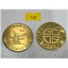 Image 1 : Pair of 1975 Great Canadian Oil Sands Tokens