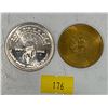 Image 1 : 1986 Legion Diamond Jubilee Coin &  2005 Alberta Centenial Coin