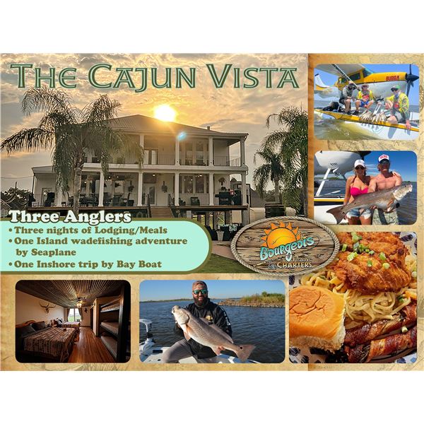 3 Night for 3 anglers Bourgeois Fishing Charter in Louisiana
